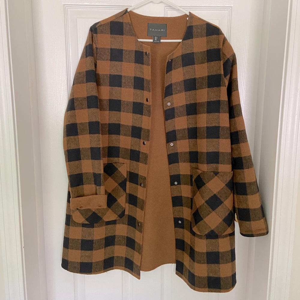Tahari Wool Coatigan
